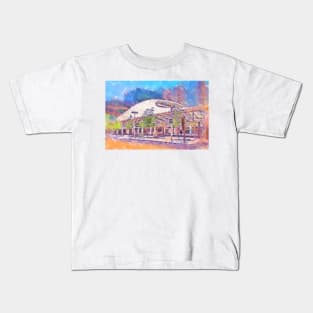 Denver Transit Center In Pastel Kids T-Shirt